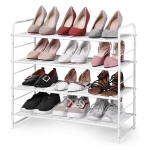 Simple Trending 4-Tier Stackable Shoe Rack
